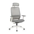 Carlie High Back Molded Foam Seat Ergonomic Office Chair In Grey Cheap