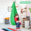 Blue Kids  Outdoor Hanging Swing Pod Chair - Comfortable & Durable Hammock for Play on Sale