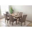 ALLEGRO Dining Table + 6x MESI Dining Chair - 7 Piece Dining Set - Cocoa For Cheap