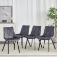 Sloane Fabric Dining Chairs (Set of 4) - Grey Online