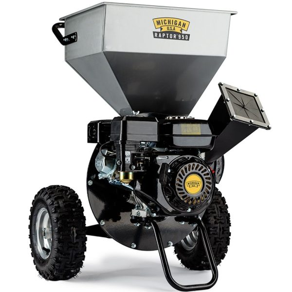 MICHIGAN 7HP 212cc Petrol Commercial Wood Chipper Shredder, Tree Mulcher - Raptor 950 Sale