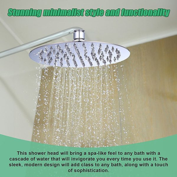 200mm Shower Head Round 304SS Polished Chrome Finish Online Hot Sale