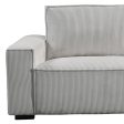 Reno 3 Seater Sofa Grey Colour Fabric Upholstery Wooden Structure Knock Down Feature In Back & Arms Online