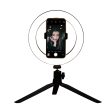 LED Studio Ring Light with Stand and Phone Holder 20cm Discount