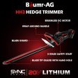 BAUMR-AG 20V Cordless Electric Hedge Trimmer Shrub Cutter with Rechargeable Battery & Charger Kit Hot on Sale