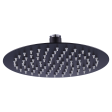 200mm Shower Head Round 304SS Electroplated Matte Black Finish Discount