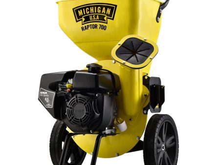 MICHIGAN Wood Chipper Petrol Garden Shredder Mulcher with 6.5HP Kohler RH265 Engine For Sale