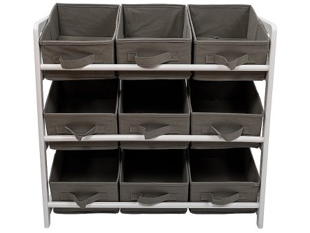 Kids Toy Box Storage Unit Drawers Childrens Bedroom Shelf Baby Nursery Furniture Grey Fashion