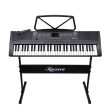 Karrera 61-Key Electronic Piano Keyboard 75cm with Stand - Black on Sale