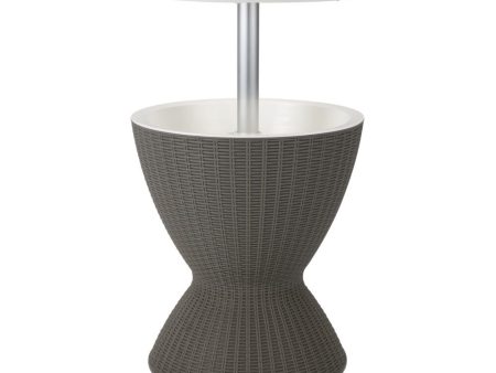 Taupe Ice Bucket Table Online Sale