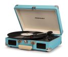 Crosley Cruiser Bluetooth Portable Turntable - Turquoise + Bundled Crosley Record Storage Display Stand For Cheap