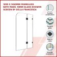 1200 x 1450mm Frameless Bath Panel 10mm Glass Shower Screen By Della Francesca Online now