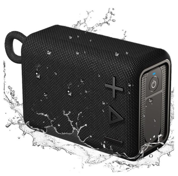 ROYQUEEN Bluetooth Speaker, Waterproof Bluetooth Speaker, Portable Bluetooth Speaker,Shower Speaker,Rich Bass HD Stereo Sound for Home, Beach, Shower, Outdoor Travel 20H Playtime (Black) Supply