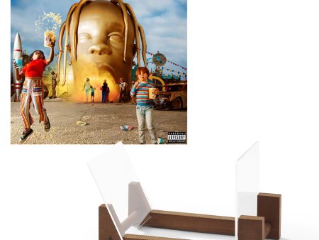 Travis Scott Astroworld Vinyl Album & Crosley Record Storage Display Stand Hot on Sale