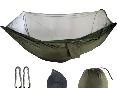 Dark Green Automatic Pop-Up Mosquito Net Hammock – 200kg Load Capacity, Lightweight Outdoor Camping Gear with Quick Setup and Durable Design Sale