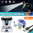 1200 MAH Super Bright Rechargeable High Power Headlamp German XPG-High-Power Powerful For Sale