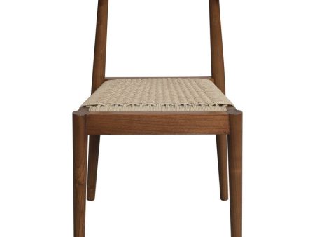 Arden Solid Oak Dining Chair with Loom (Almond) Cheap