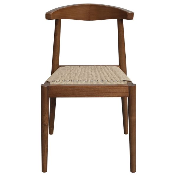 Arden Solid Oak Dining Chair with Loom (Almond) Cheap