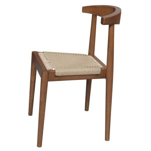 Arden Solid Oak Dining Chair with Loom (Almond) Cheap