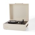 Crosley Mercury Turntable - Cream + Bundled Majority D40 Bluetooth Speakers - Black For Cheap