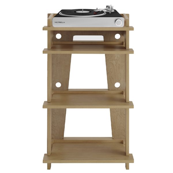 Victrola Stream Carbon Turntable + Crosley Soho Turntable Stand - Natural Fashion