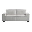 Reno 3 Seater Sofa Grey Colour Fabric Upholstery Wooden Structure Knock Down Feature In Back & Arms Online