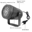 Indoor Snowstorm Projector Light - 16 Pattern Rotating LED Christmas Projection Lamp for Festive Decor Supply