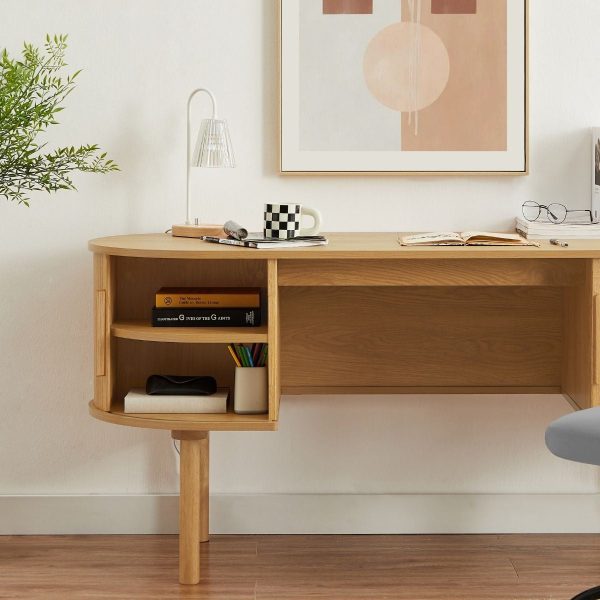 Tate Wooden Curved Desk Sale