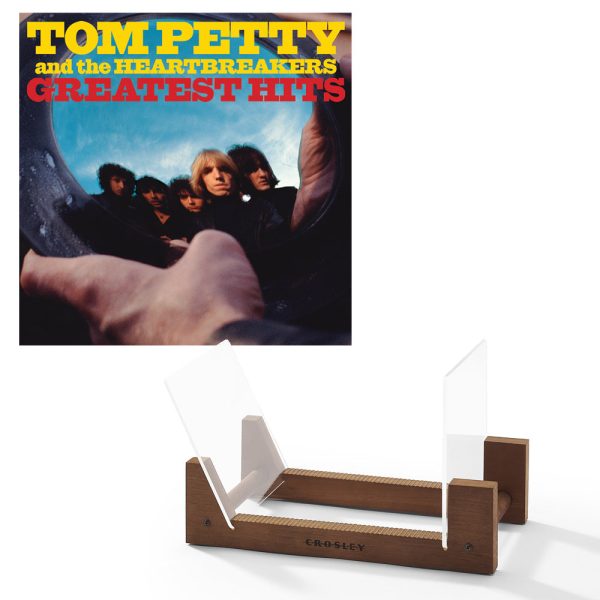 Tom Petty Greatest Hits - Double Vinyl Album & Crosley Record Storage Display Stand on Sale