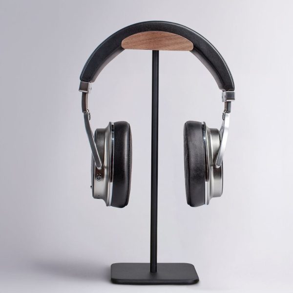 VOCTUS Walnut Wood & Aluminum Headset Stand (Black) Online Hot Sale