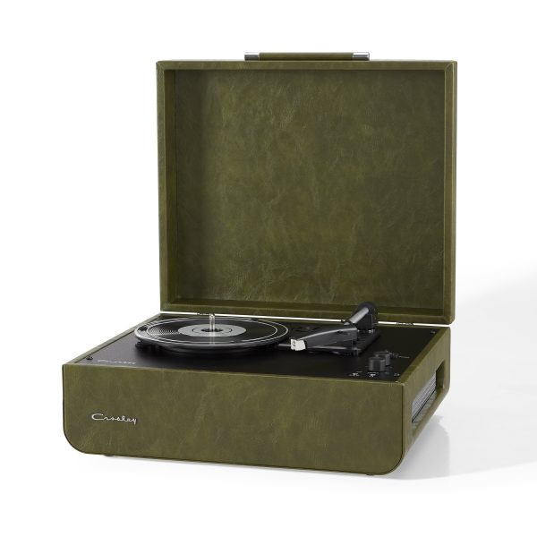 Crosley Mercury Turntable - Green + Bundled Majority D40 Bluetooth Speakers - Black Online