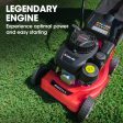 Baumr-AG 139cc Lawn Mower 4-Stroke 16 Inch Petrol Lawnmower Hand Push Engine 35L Catcher Online Sale