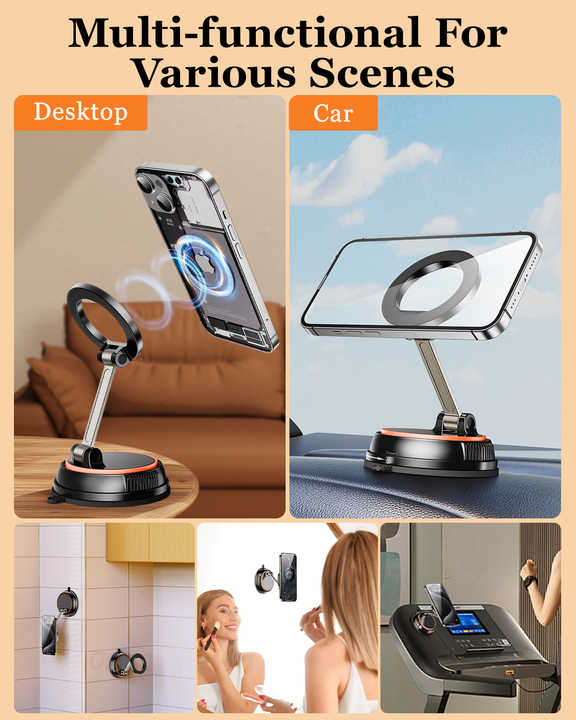 360 Degree Rotating Magnetic Phone Holder - Strong Suction and Stable Design Online Hot Sale