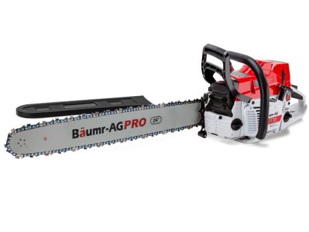 BAUMR-AG Commercial Petrol Chainsaw E-Start 24  Bar Chain Saw Top Handle Tree Pruning on Sale