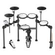 Karrera X23 Electronic Drum Kit With Quiet Mesh Drum Heads, Editable Sound Kits, Kick Pedal And Silicone Kick Drum, Usb Midi And 420 Sound Supply