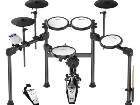 Karrera X23 Electronic Drum Kit With Quiet Mesh Drum Heads, Editable Sound Kits, Kick Pedal And Silicone Kick Drum, Usb Midi And 420 Sound Supply