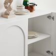 Dome White 3 Doors Sideboard For Sale