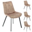 Sloane Fabric Dining Chairs (Set of 4) - Taupe Hot on Sale