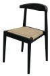 Arden Solid Oak Dining Chair with Loom (Black) Online Sale