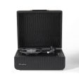 Crosley Mercury Turntable - Black + Bundled Majority D40 Bluetooth Speakers - Black on Sale