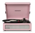 Crosley Voyager Bluetooth Portable Turntable + Crosley SOHO Stand Bundle - Amethyst Fashion