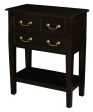 Tasmania 3 Drawer Sofa Table - Chocolate Sale