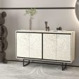 MOTHER OF PEARL HAND MADE SWIRL SIDEBOARD Online now