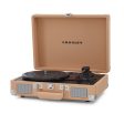 Crosley Cruiser Bluetooth Portable Turntable - Light Tan + Crosley SOHO Stand Bundle Online