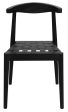 Elliot Leather Dining Chair (Black) For Sale