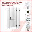 900 x 900mm Frameless 10mm Glass Shower Screen By Della Francesca Online Hot Sale