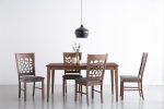 ALLEGRO Dining Table + 6x ASBEL Dining Chair - 7 Piece Dining Set - Cocoa For Discount