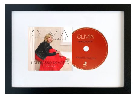 Olivia Newton John Hopelessly Devoted - The Hits CD Framed Album Art Supply