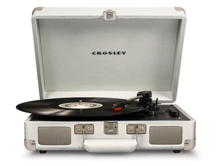 CROSLEY Crosley Cruiser White Sands - Bluetooth Turntable & Record Storage Crate Supply