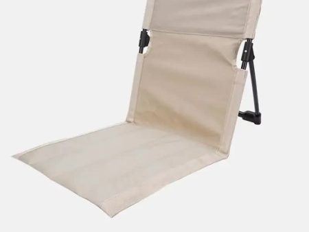 White Outdoor Folding Lawn Chair with Backrest - Lightweight, Portable Camping Chair, Beach & Park Recliner, Easy-to-Carry for Relaxing Outdoors Discount